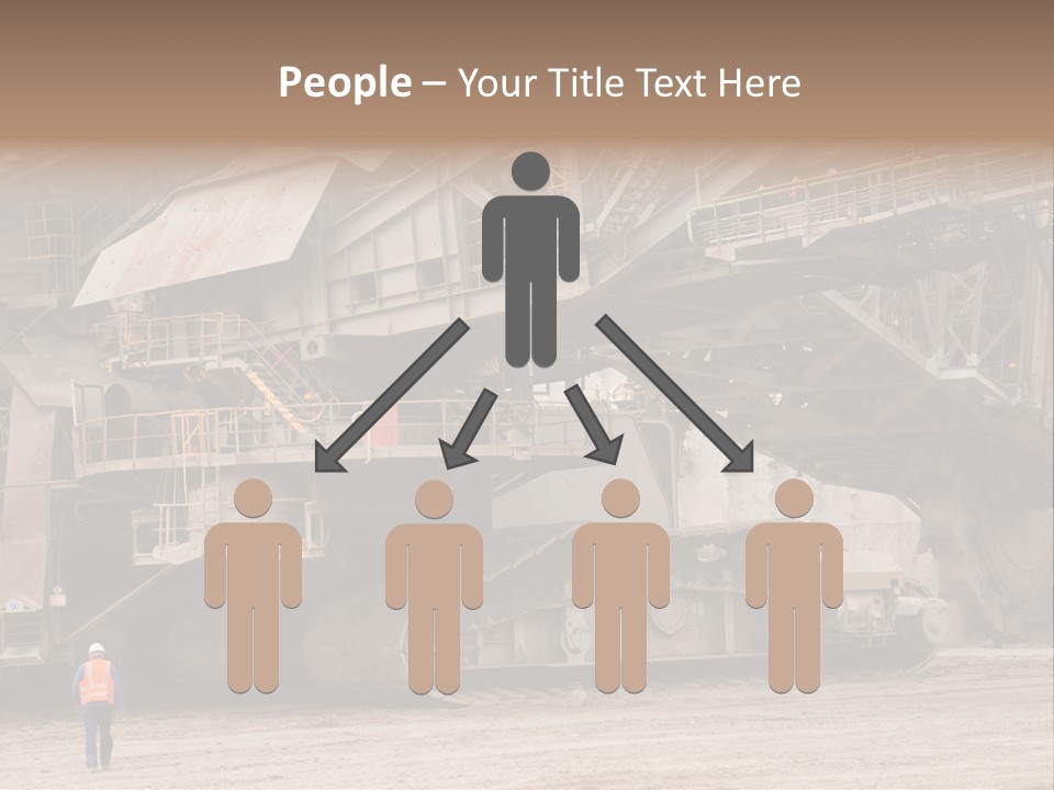 Coal Bagger Large PowerPoint Template