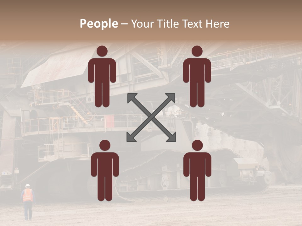 Coal Bagger Large PowerPoint Template