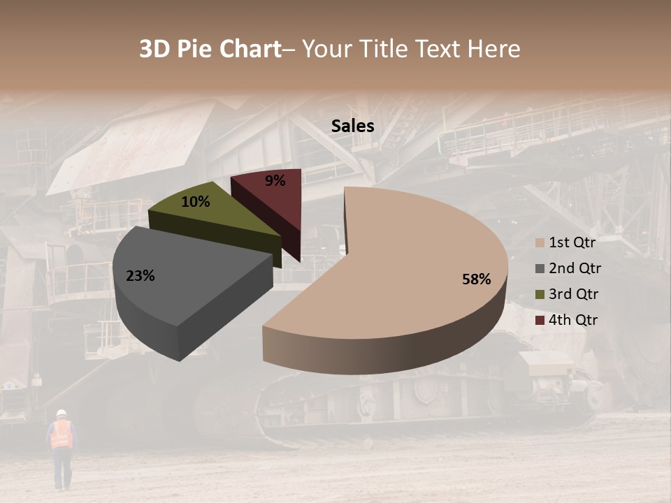 Coal Bagger Large PowerPoint Template