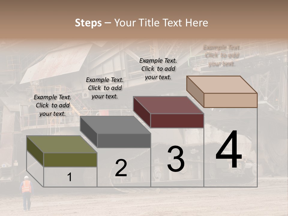 Coal Bagger Large PowerPoint Template