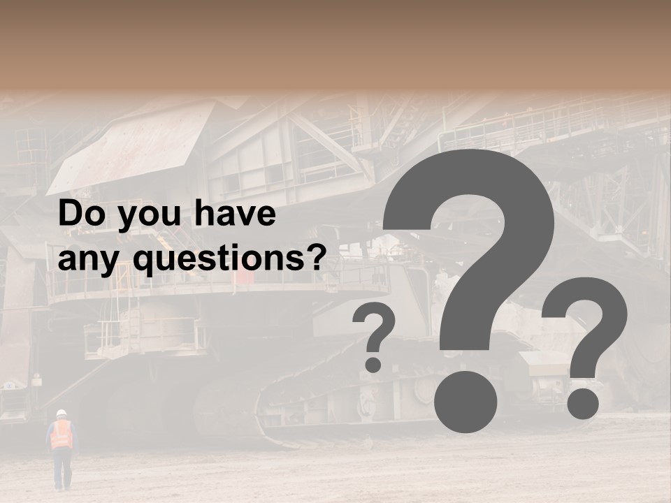 Coal Bagger Large PowerPoint Template