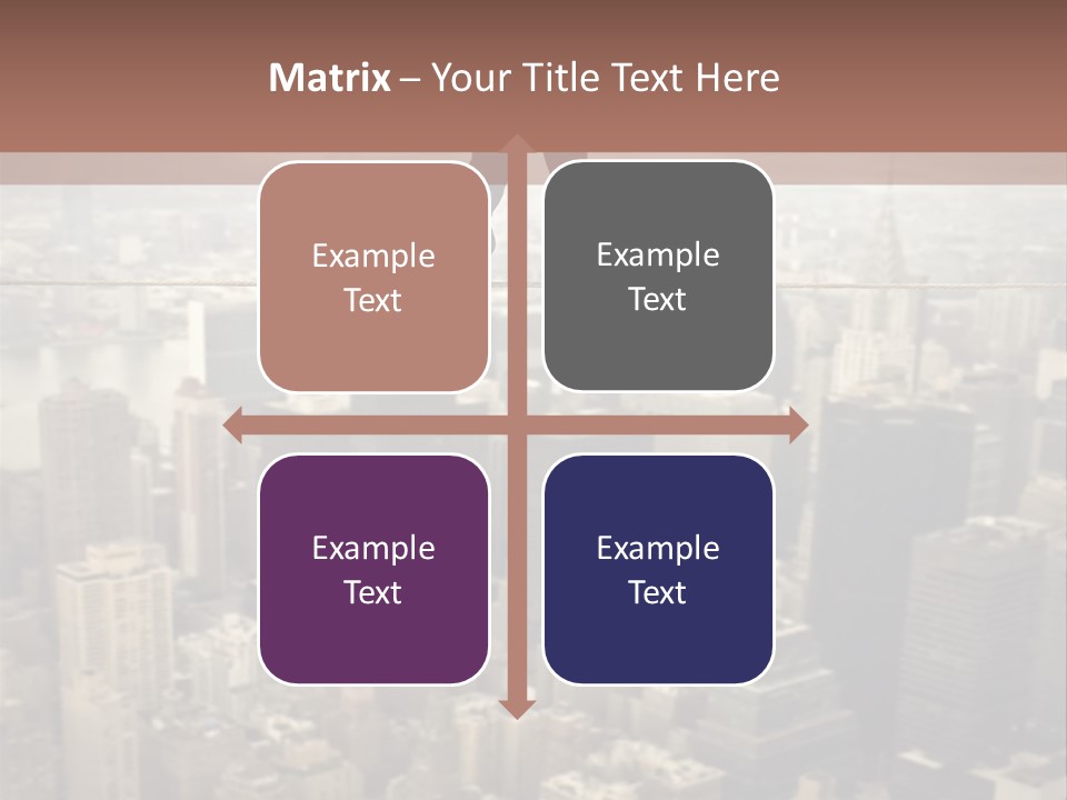City Equilibrium Panorama PowerPoint Template