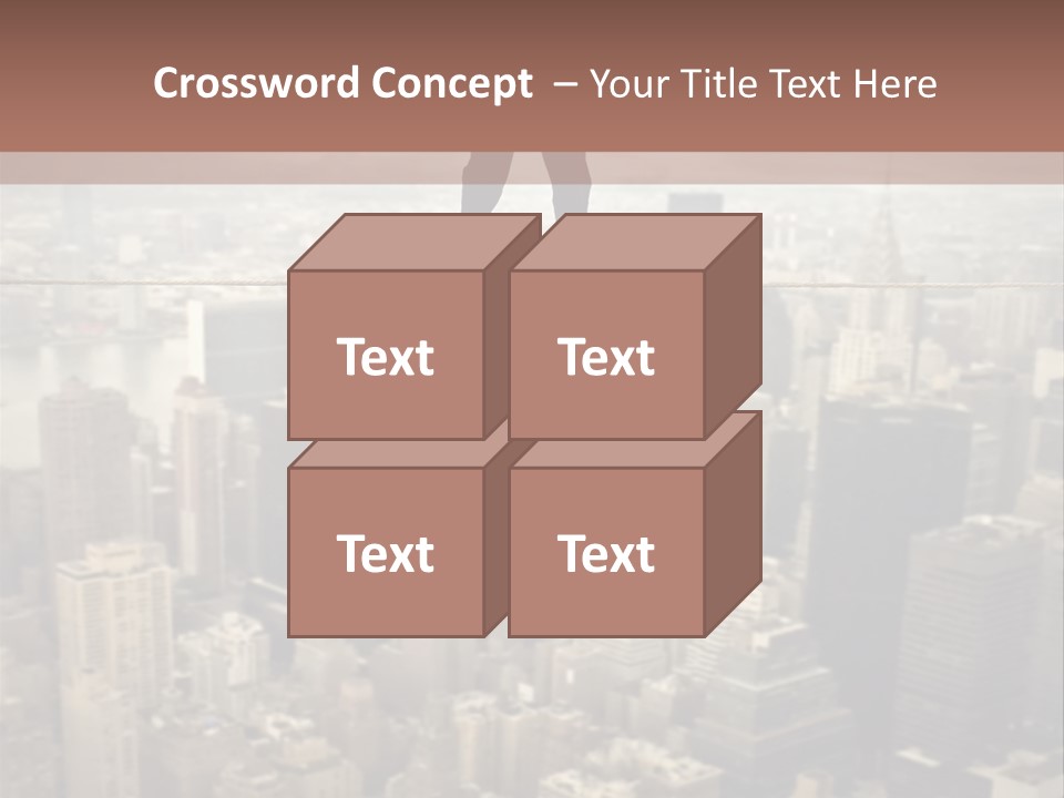 City Equilibrium Panorama PowerPoint Template