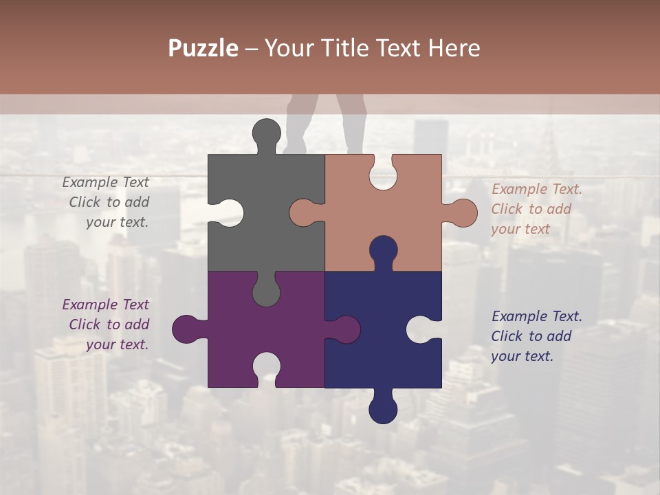 City Equilibrium Panorama PowerPoint Template
