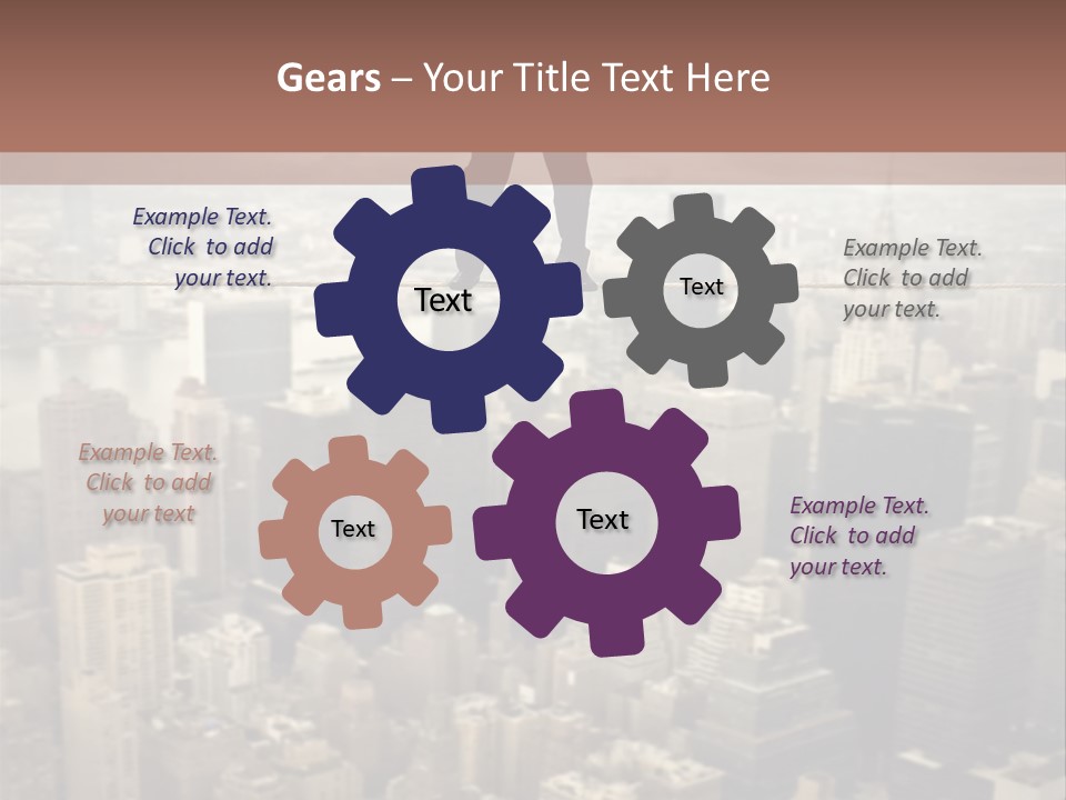 City Equilibrium Panorama PowerPoint Template