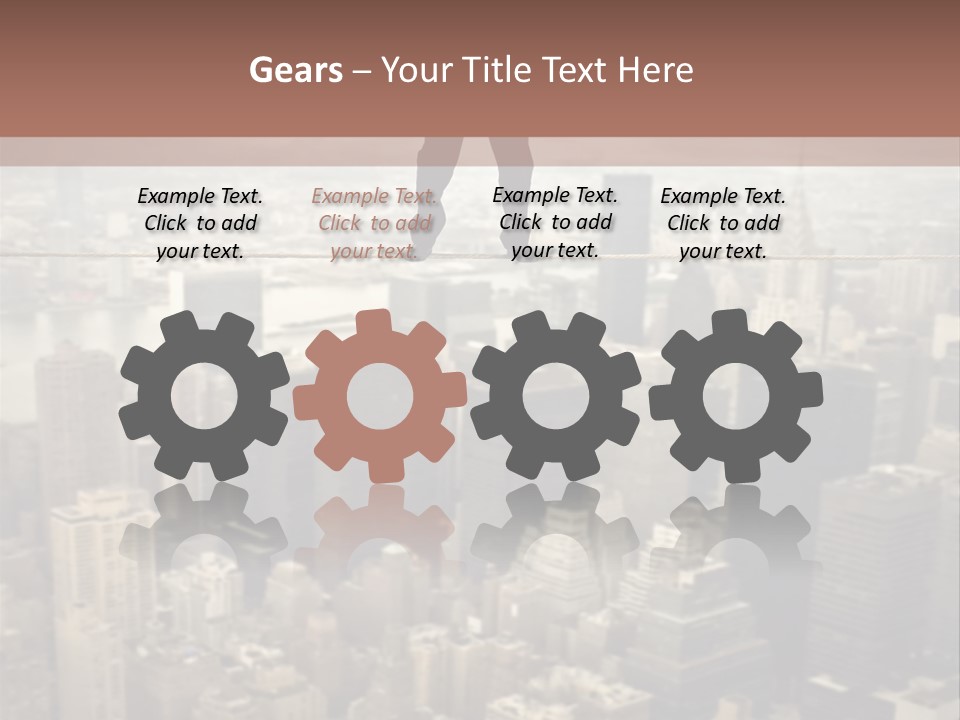 City Equilibrium Panorama PowerPoint Template