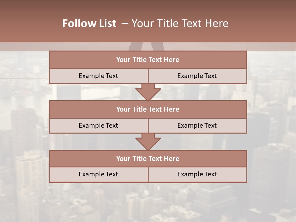 City Equilibrium Panorama PowerPoint Template