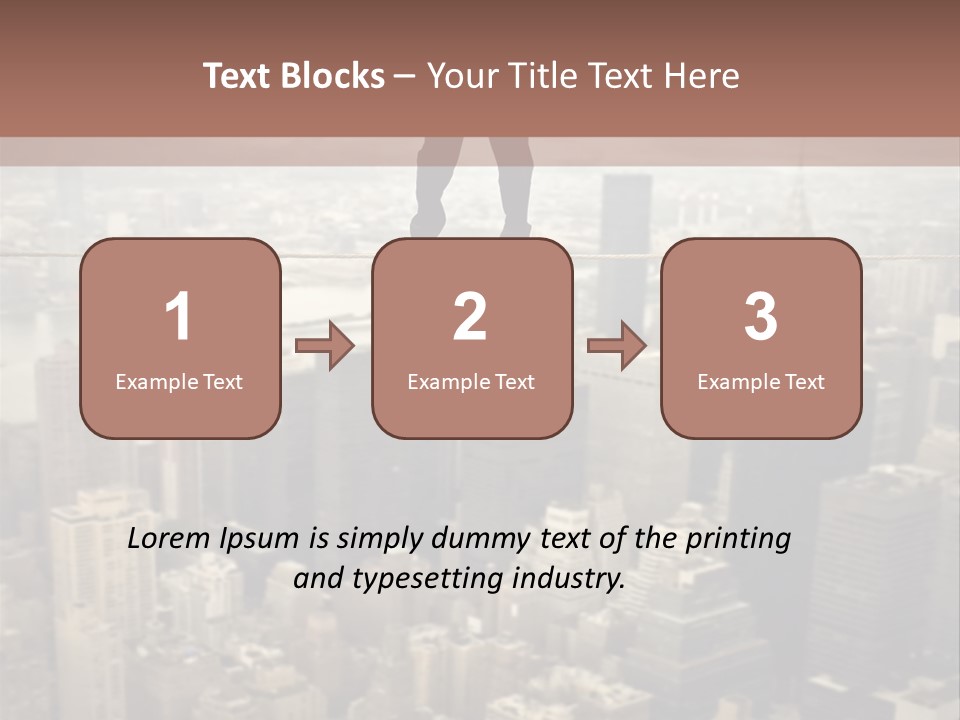 City Equilibrium Panorama PowerPoint Template