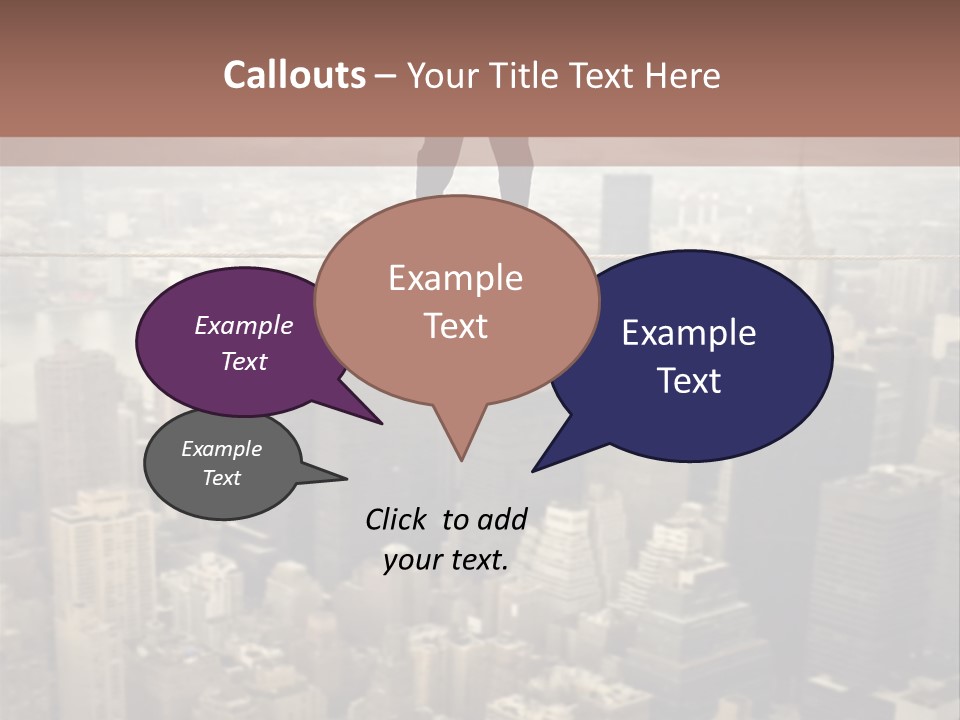 City Equilibrium Panorama PowerPoint Template