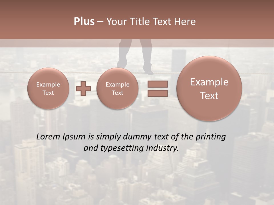 City Equilibrium Panorama PowerPoint Template