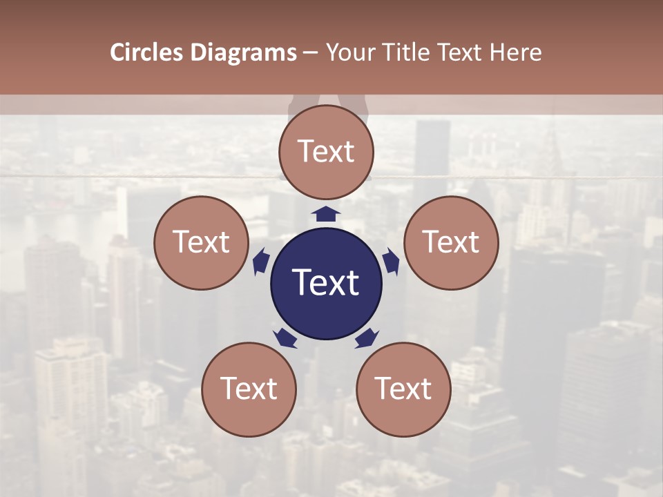 City Equilibrium Panorama PowerPoint Template