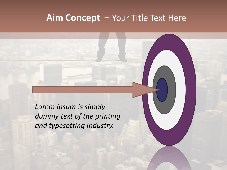 City Equilibrium Panorama PowerPoint Template