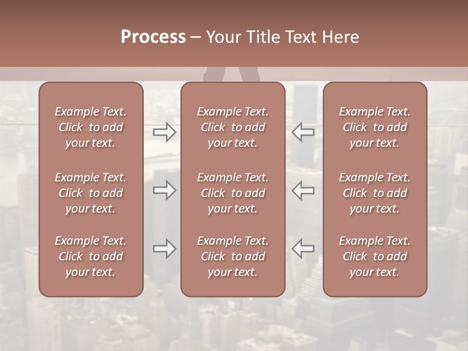 City Equilibrium Panorama PowerPoint Template