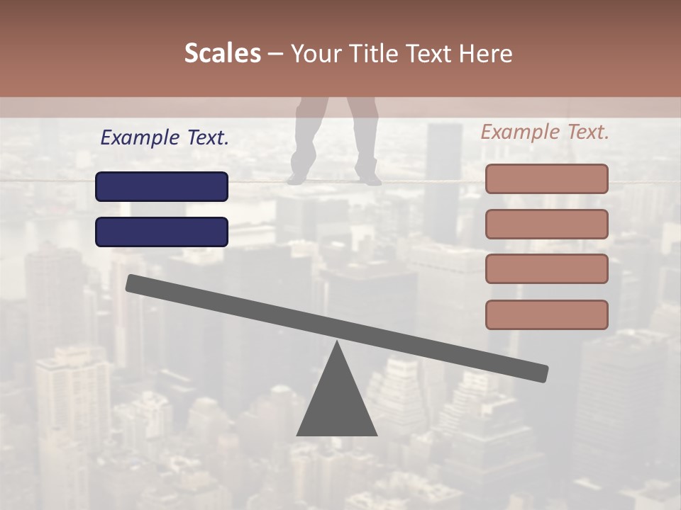 City Equilibrium Panorama PowerPoint Template