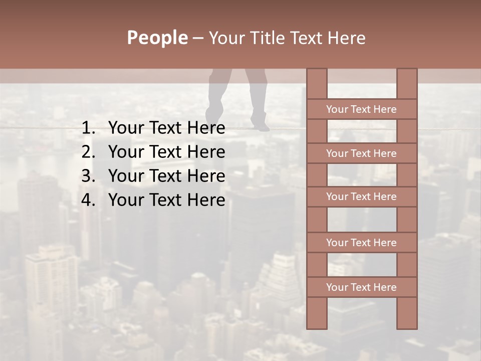 City Equilibrium Panorama PowerPoint Template