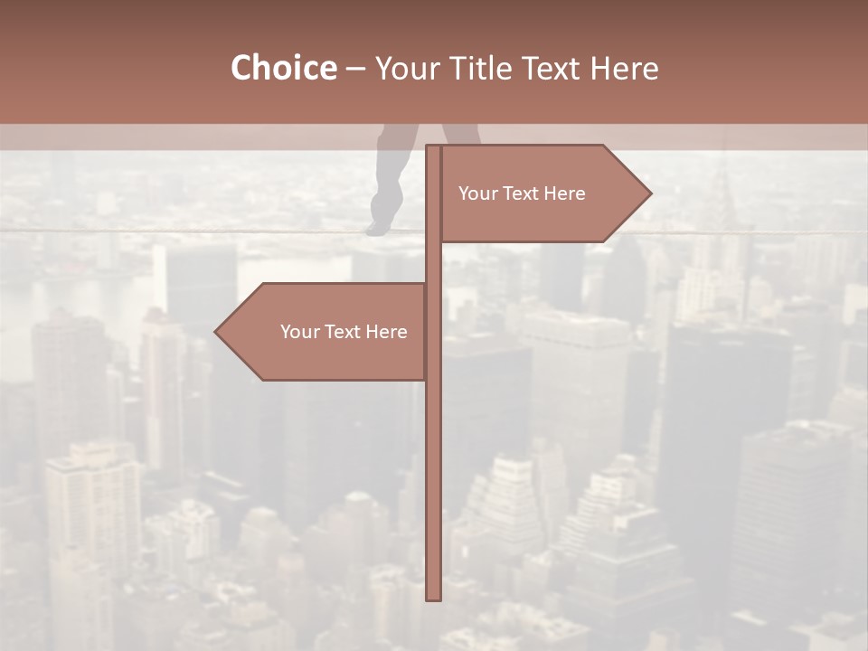 City Equilibrium Panorama PowerPoint Template