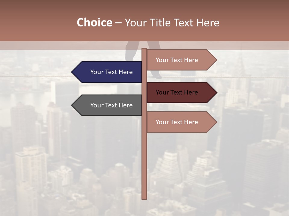 City Equilibrium Panorama PowerPoint Template
