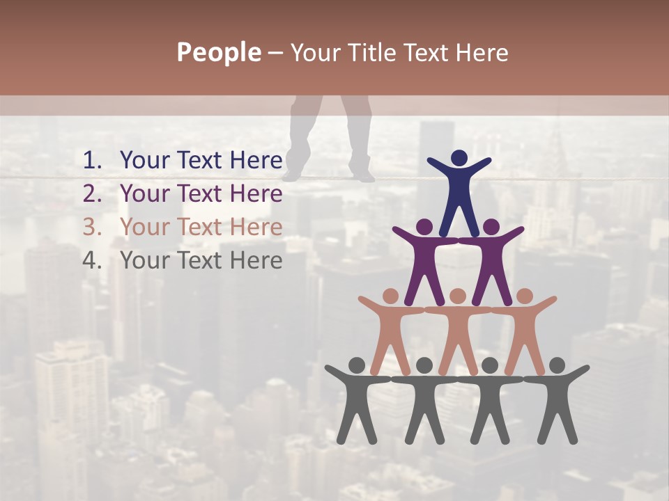 City Equilibrium Panorama PowerPoint Template