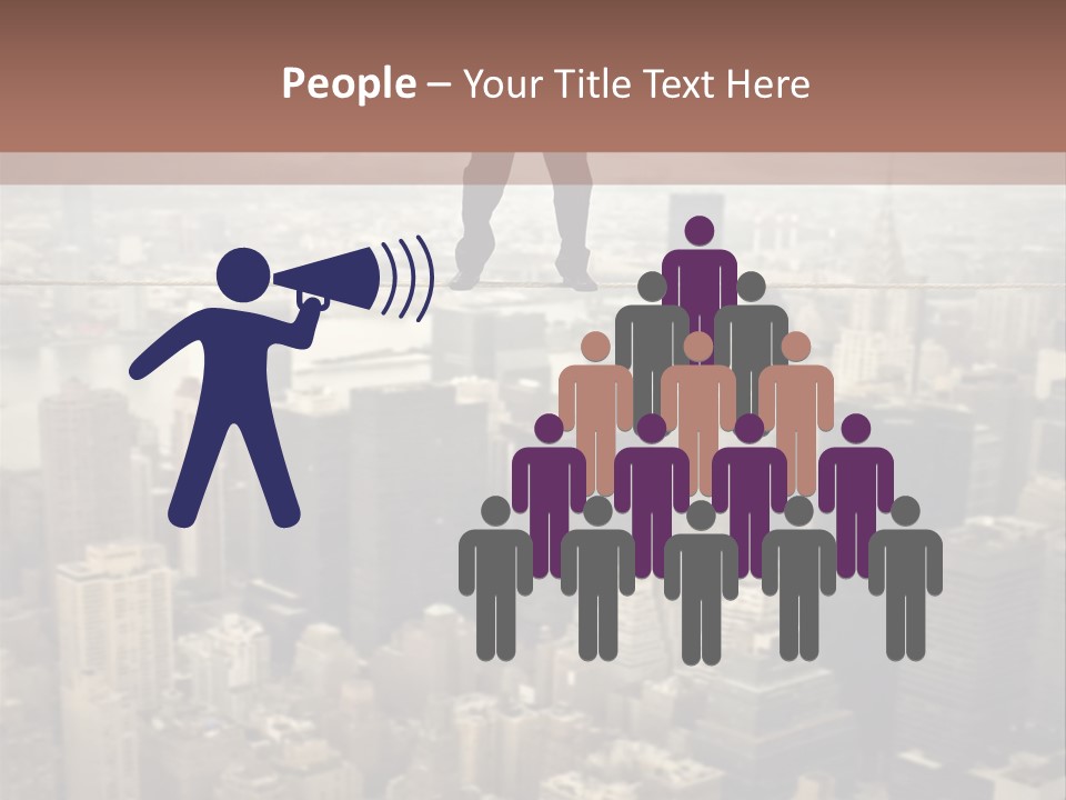 City Equilibrium Panorama PowerPoint Template