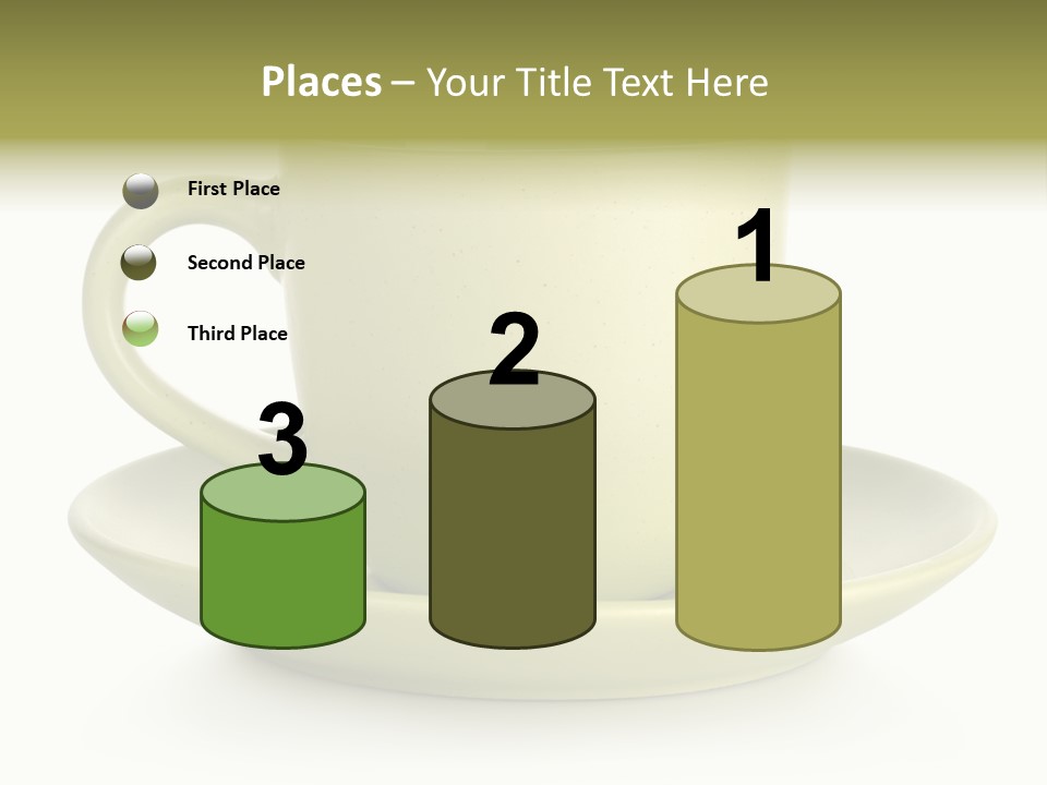 Coffee Coffee Cup White Background PowerPoint Template