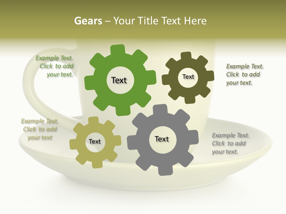 Coffee Coffee Cup White Background PowerPoint Template