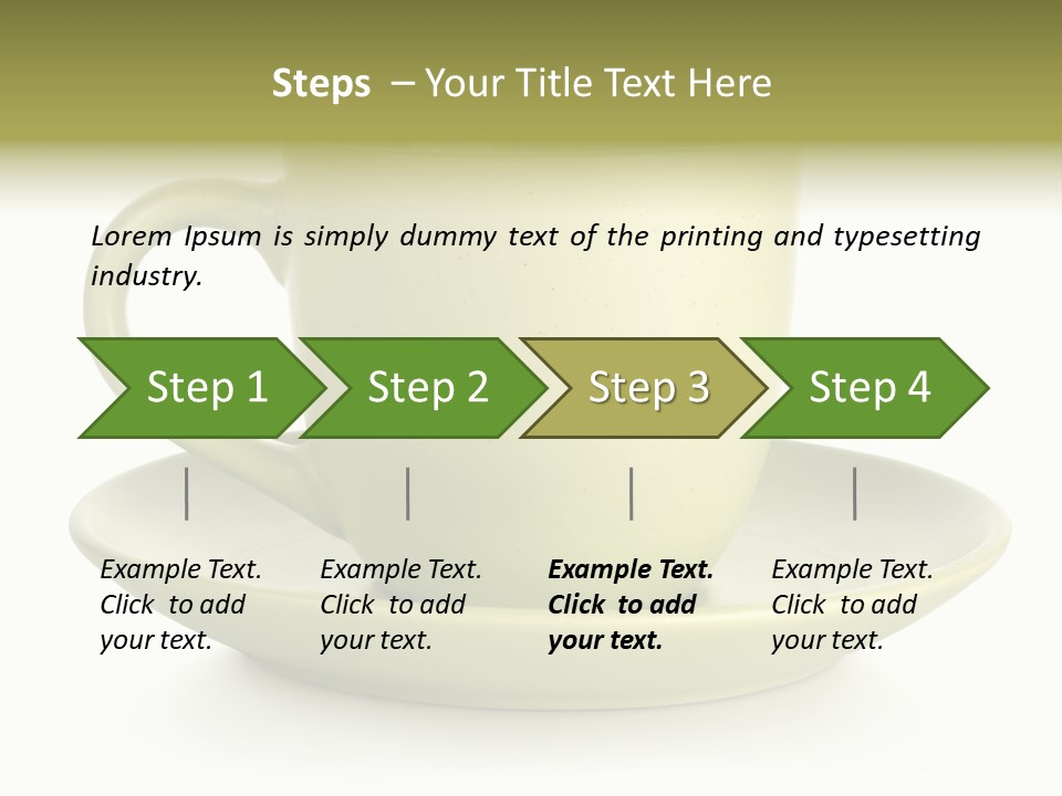 Coffee Coffee Cup White Background PowerPoint Template
