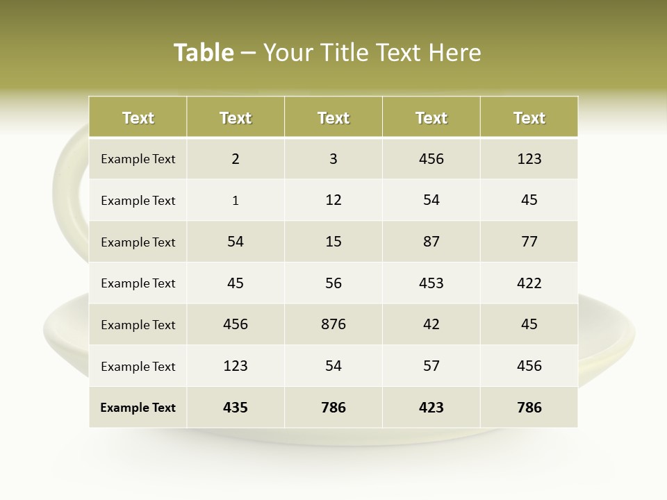 Coffee Coffee Cup White Background PowerPoint Template