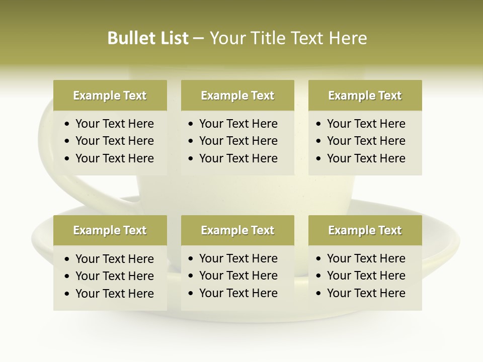 Coffee Coffee Cup White Background PowerPoint Template