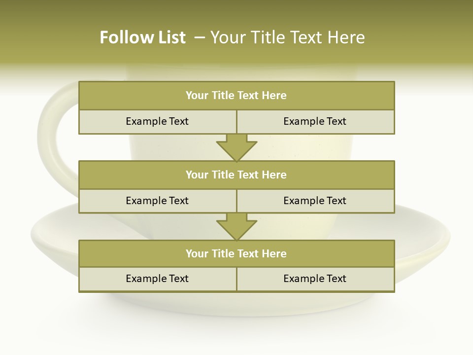 Coffee Coffee Cup White Background PowerPoint Template