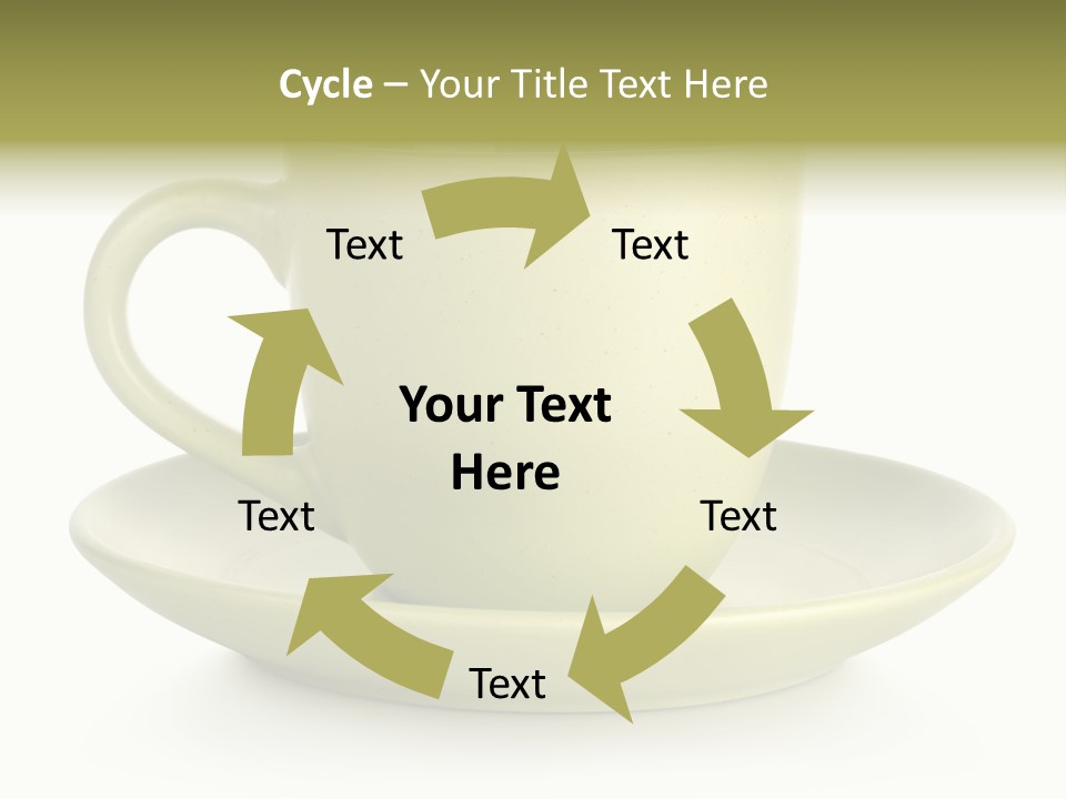 Coffee Coffee Cup White Background PowerPoint Template