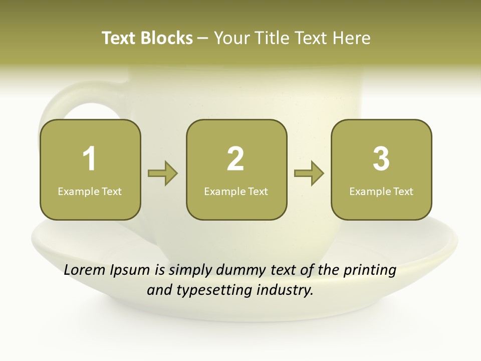 Coffee Coffee Cup White Background PowerPoint Template