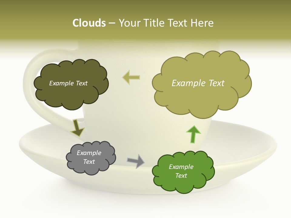 Coffee Coffee Cup White Background PowerPoint Template
