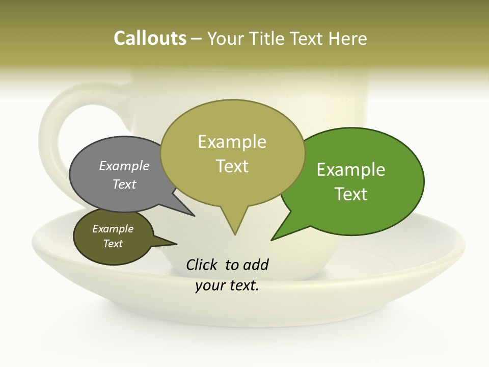 Coffee Coffee Cup White Background PowerPoint Template