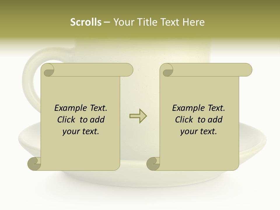 Coffee Coffee Cup White Background PowerPoint Template