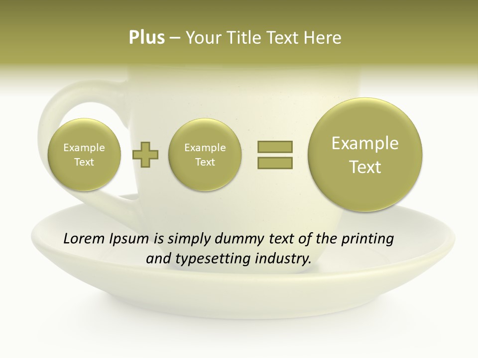 Coffee Coffee Cup White Background PowerPoint Template
