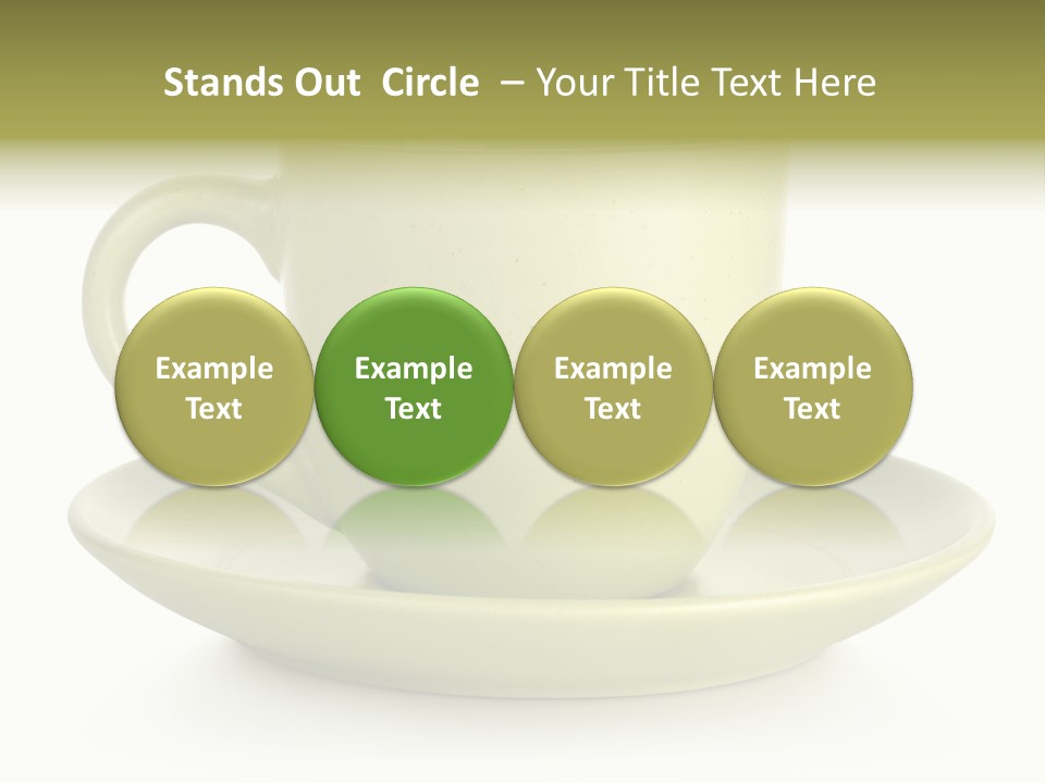 Coffee Coffee Cup White Background PowerPoint Template