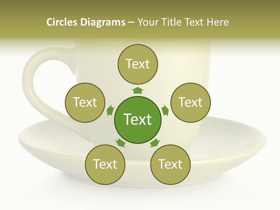 Coffee Coffee Cup White Background PowerPoint Template