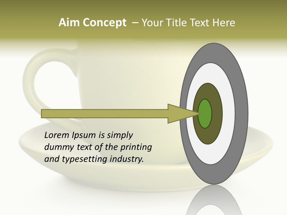 Coffee Coffee Cup White Background PowerPoint Template