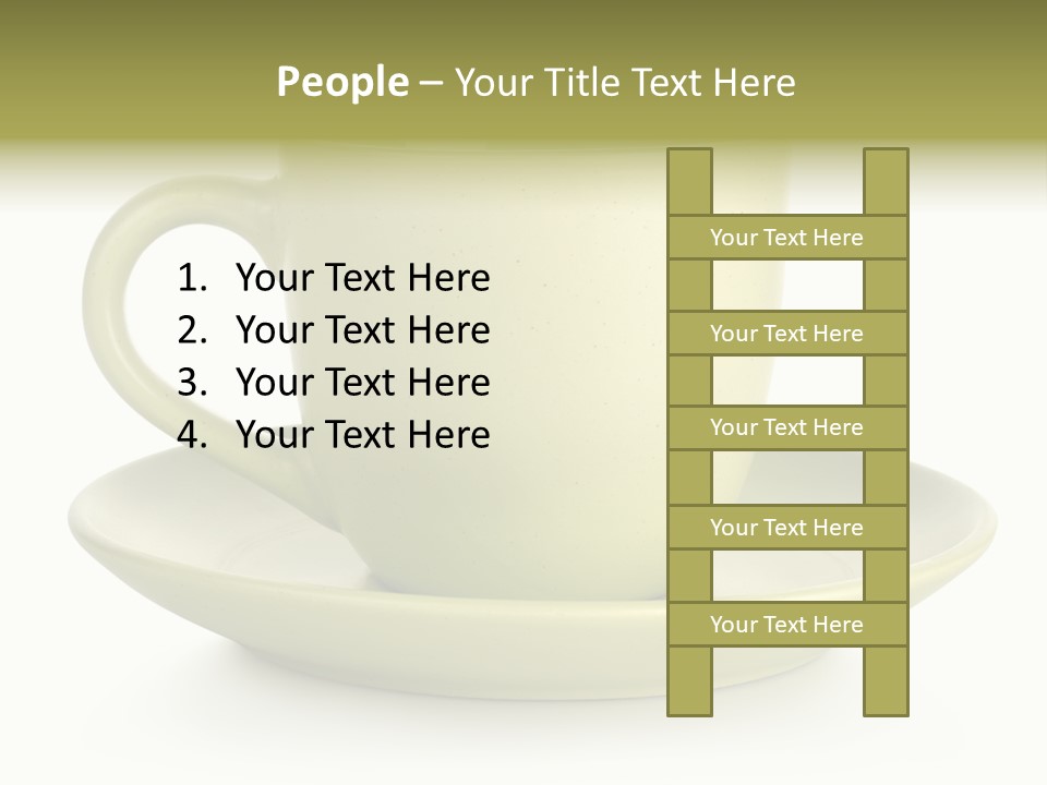 Coffee Coffee Cup White Background PowerPoint Template