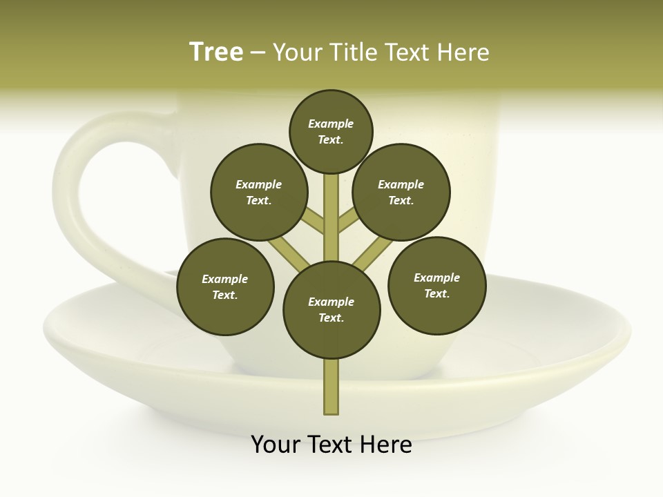 Coffee Coffee Cup White Background PowerPoint Template