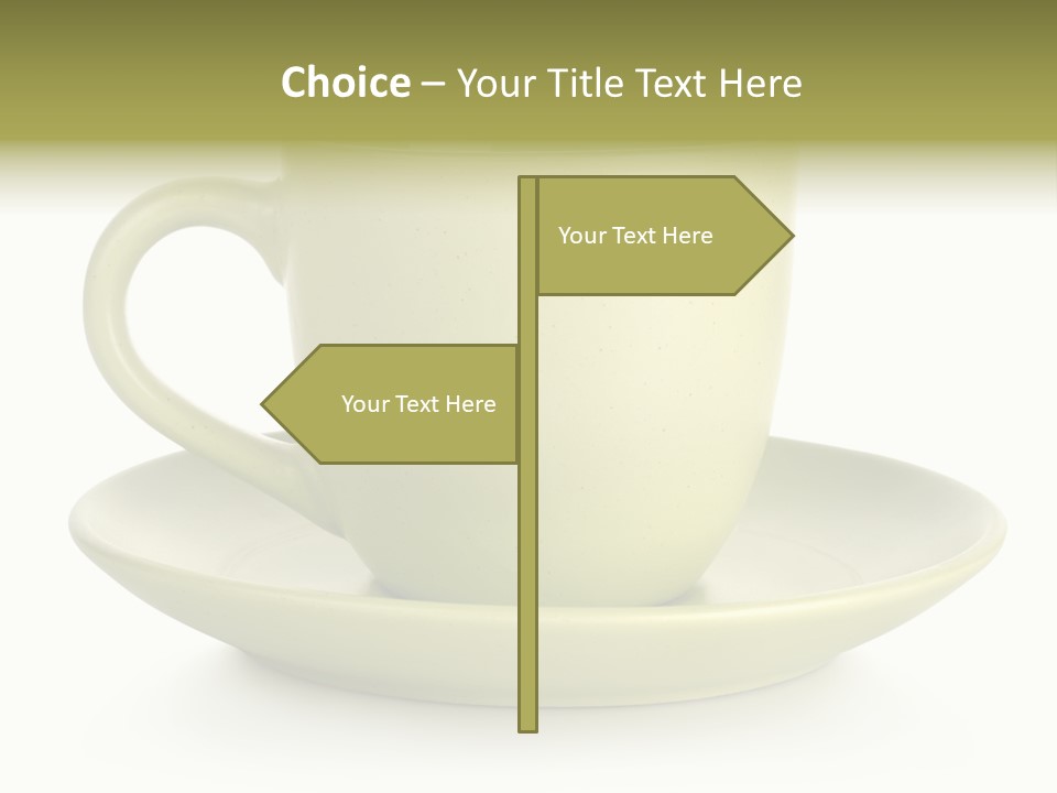 Coffee Coffee Cup White Background PowerPoint Template