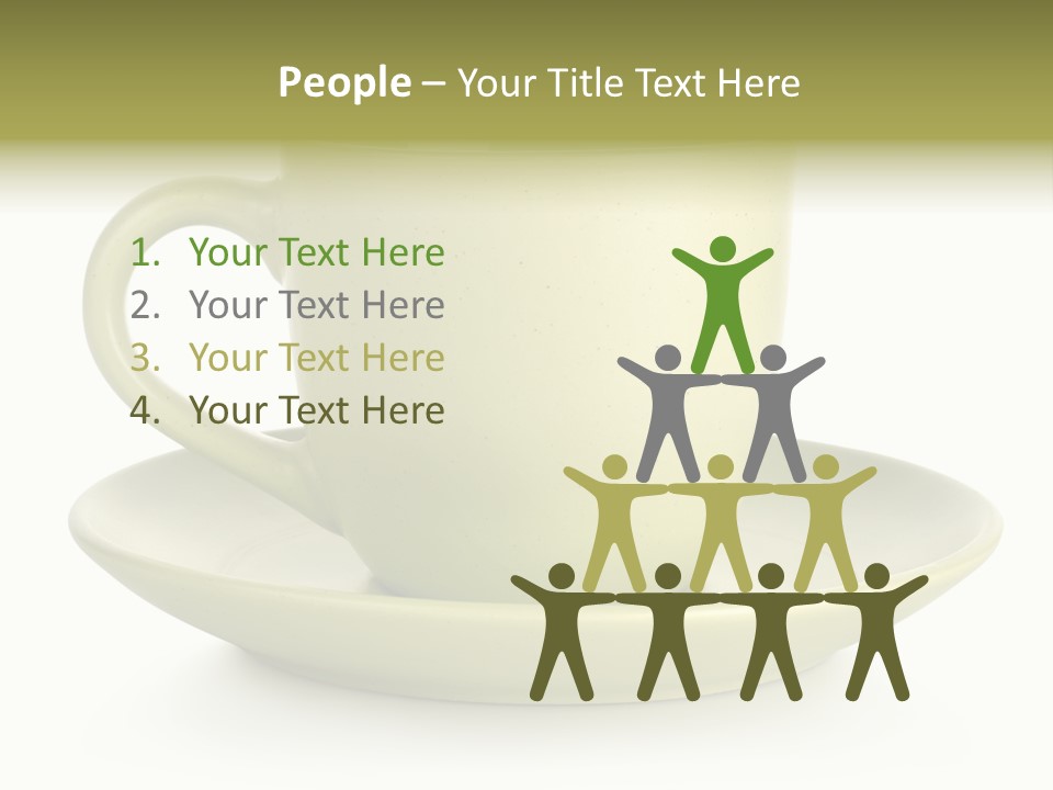 Coffee Coffee Cup White Background PowerPoint Template