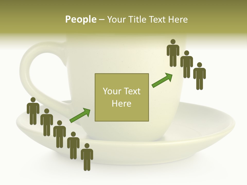 Coffee Coffee Cup White Background PowerPoint Template