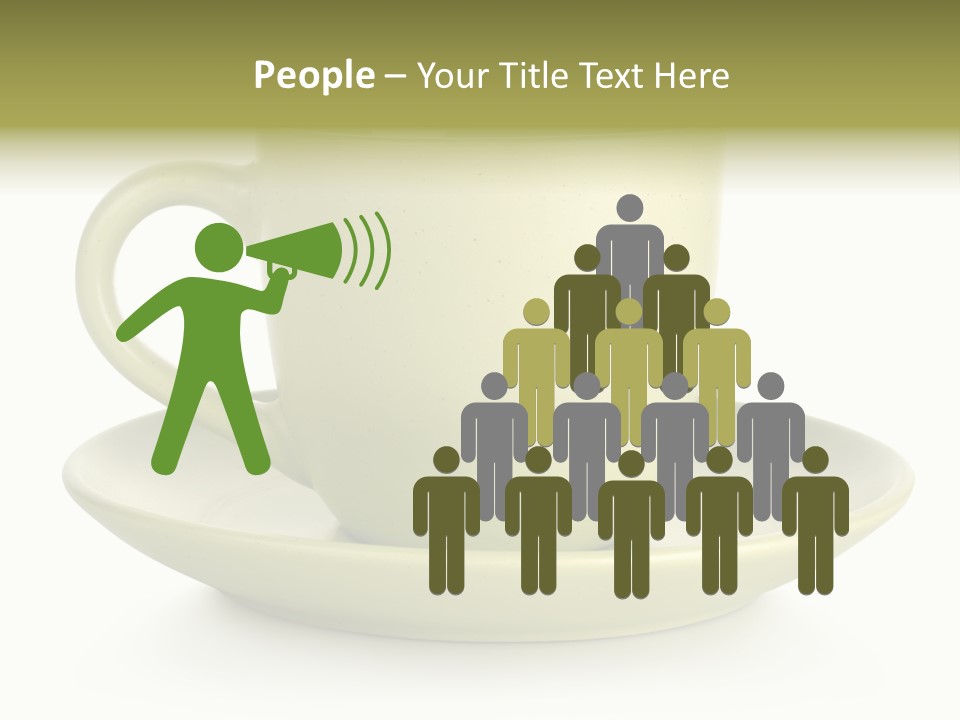 Coffee Coffee Cup White Background PowerPoint Template