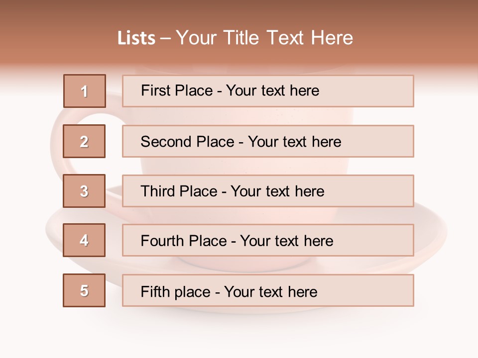 Household Object Isolated Tea PowerPoint Template