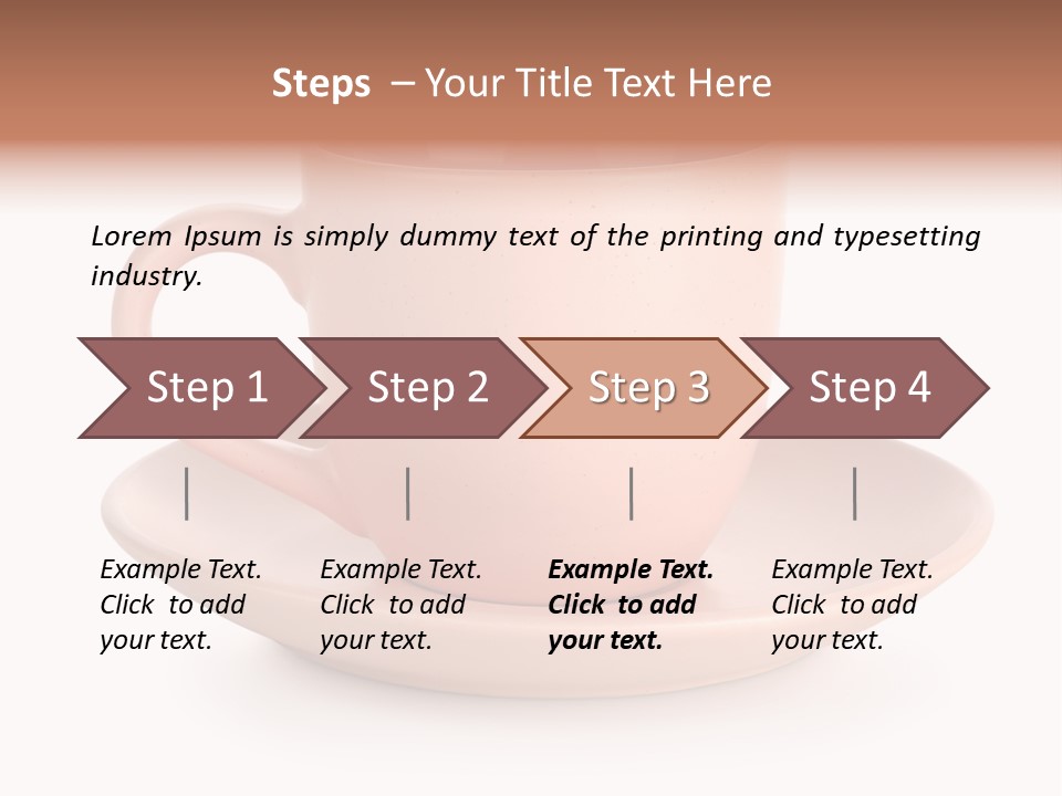 Household Object Isolated Tea PowerPoint Template