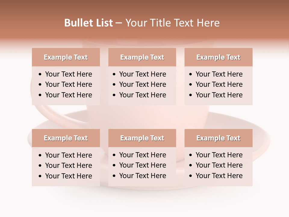 Household Object Isolated Tea PowerPoint Template