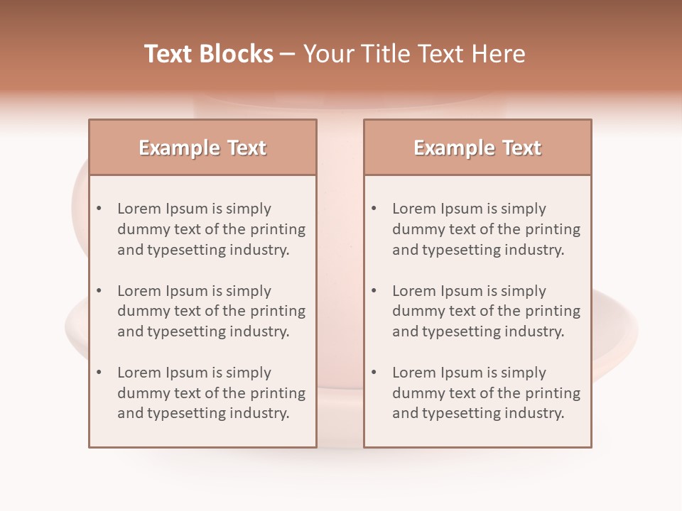 Household Object Isolated Tea PowerPoint Template