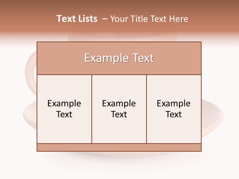 Household Object Isolated Tea PowerPoint Template