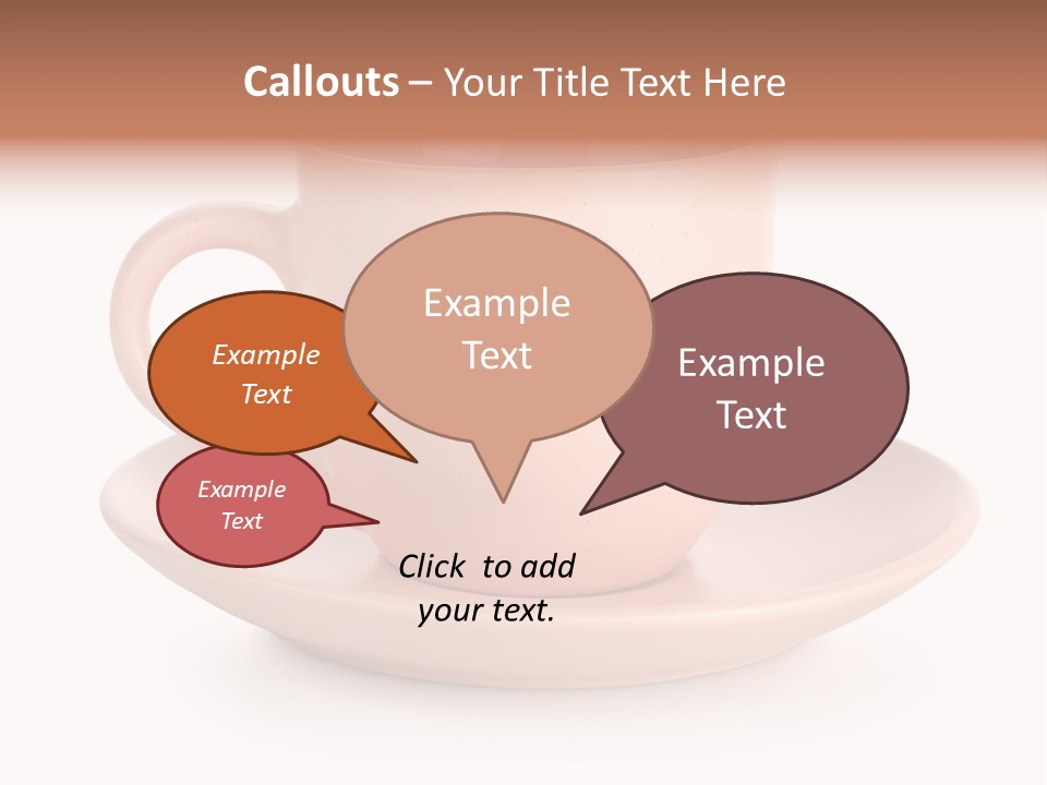 Household Object Isolated Tea PowerPoint Template